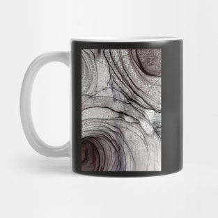 Mauve and Grey Roses, Abstract Floral Art Mug